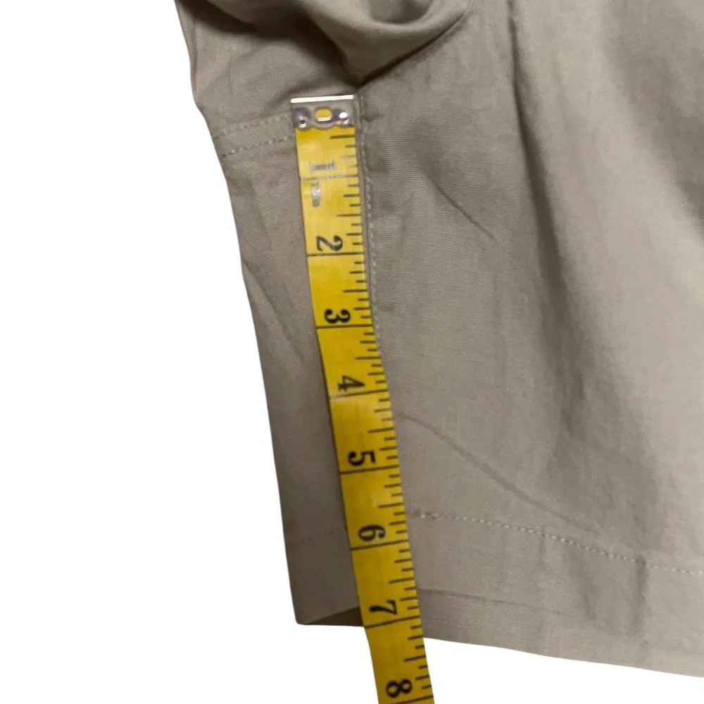 Men's Chaps 7" Khaki Pull On Shorts Adjustable Elastic Waist Size Medium NWT - Picture 4 of 10